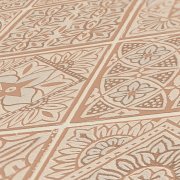 Vliesová tapeta na zeď 389213 - 3D mozaika, strukturovaná, béžová, krémová, měděná, metalická, oranžová - tapeta z kolekce Terra od výrobce A.S.Création