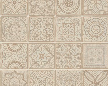 Vliesová tapeta 3D mozaika, strukturovaná, béžová, krémová, měděná, metalická, oranžová 389213 / 38921-3 Tapety na zeď Terra (0,53 x 10,05 m) A.S.Création