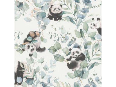 Dětská vliesová tapeta Panda 301144 / Tapety na zeď Kids world (0,53 x 10,05 m) Rasch