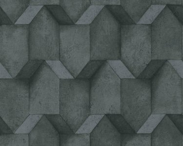 Vliesová 3D tapeta geometrická černá 388272 / Tapety na zeď 38827-2 BOS - battle of style (0,53 x 10,05 m) A.S.Création