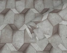Vliesová 3D tapeta geometrická béžovo-šedá, taupe 388273 / Tapety na zeď 38827-3 BOS - battle of style (0,53 x 10,05 m) A.S.Création