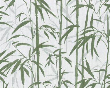 Vliesová tapeta bambus, přírodní motiv, zelená, krémová 379893 / Tapety na zeď 37989-3 Michalsky 4 - Change is Good (0,53 x 10,05 m) A.S.Création