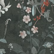 Vliesová květy, rostliny černá 388254 / Tapety na zeď 38825-4 BOS - battle of style (0,53 x 10,05 m) A.S.Création