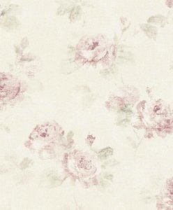 Vliesová tapeta 425628 růžové květy / Vliesové tapety na zeď Aldora 2020 (0,53 x 10,05 m) Rasch