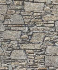 Vliesová tapeta 863000 hnědá kamenná zeď / Vliesové tapety na zeď Aldora 2020 (0,53 x 10,05 m) Rasch