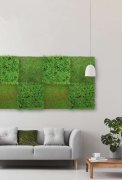 Akustický panel, dokonalá napodobenina živých rostlin na filcovém podkladu, rozměr 52 x 52 cm z kolekce Modular Wall A.S.Création - DD136679