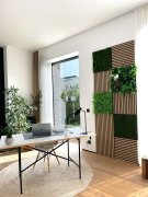 Akustický panel, dokonalá napodobenina živých rostlin na filcovém podkladu, rozměr 52 x 52 cm z kolekce Modular Wall A.S.Création - DD136679