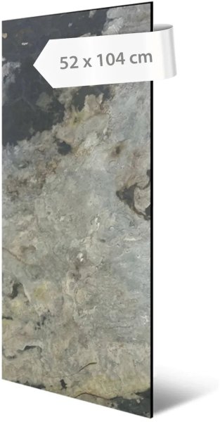 Akustický panel přírodní kámen, vzor šedá břidlice, 52 x 104 cm / akustické stěnové obklady Modular Wall 136722 AS Création