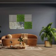 Akustický stěnový panel přírodní kámen, vzor šedá břidlice, každý kus je jedinečný, rozměr 104 x 52 cm z kolekce Modular Wall A.S.Création - DD136722