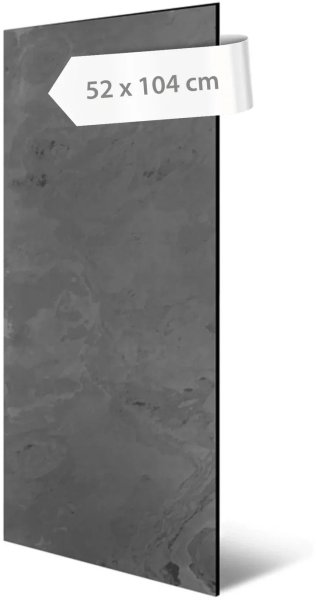 Akustický panel přírodní kámen, vzor břidlice antracit, 52 x 104 cm / akustické stěnové obklady Modular Wall 136724 AS Création