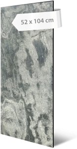 Akustický panel přírodní kámen, vzor šedá břidlice diamant, 52 x 104 cm / stěnový obklad Modular Wall 136726 AS Création