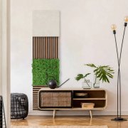 Akustický stěnový panel přírodní kámen, vzor pískovec - dimantová struktura, každý kus je jedinečný, rozměr 52 x 52 cm z kolekce Modular Wall A.S.Création - DD136727