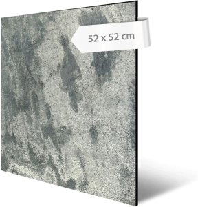 Akustický panel přírodní kámen, vzor šedá břidlice diamant, 52 x 52 cm / akustické stěnové obklady Modular Wall 136725 AS Création