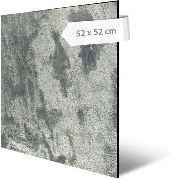 Akustický panel přírodní kámen, vzor šedá břidlice diamant, 52 x 52 cm / stěnový obklad Modular Wall 136725 AS Création