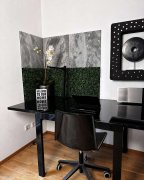 Akustický stěnový panel přírodní kámen, vzor šedá břidlice - dimantová struktura, každý kus je jedinečný, rozměr 52 x 52 cm z kolekce Modular Wall A.S.Création - DD136725