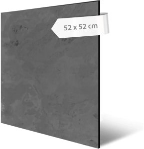 Akustický panel přírodní kámen, vzor břidlice antracit, 52 x 52 cm / akustické stěnové obklady Modular Wall 136723 AS Création