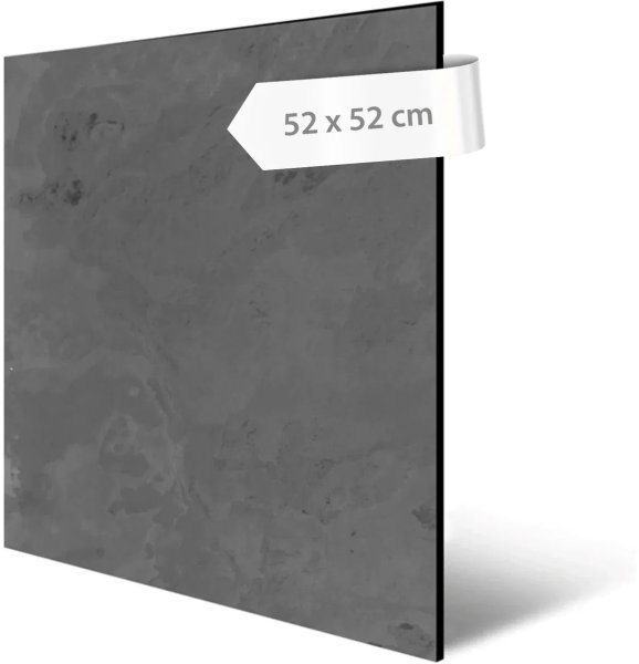 Akustický panel přírodní kámen, vzor břidlice antracit, 52 x 52 cm / stěnový obklad Modular Wall 136723 AS Création