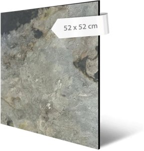 Akustický panel přírodní kámen, vzor šedá břidlice, 52 x 52 cm / stěnový obklad Modular Wall 136721 AS Création