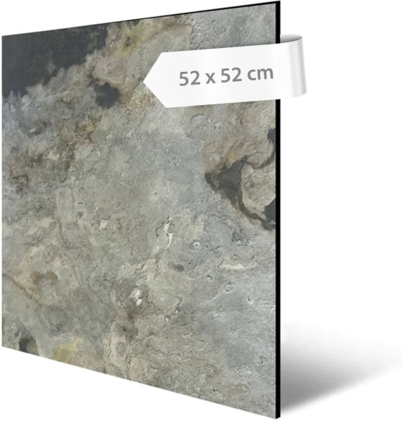 Akustický panel přírodní kámen, vzor šedá břidlice, 52 x 52 cm / stěnový obklad Modular Wall 136721 AS Création