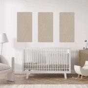 Akustický stěnový panel béžový filc, materiál rPET-plsť, rozměr 104 x 52 cm z kolekce Modular Wall A.S. Création - DD136739
