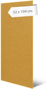 Akustický stěnový panel oranžový filc, materiál rPET-plsť, 52 x 104 cm / stěnový obklad Modular Wall 136741 AS Création