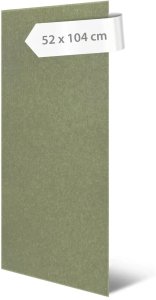 Akustický stěnový panel šalvějově zelený filc, materiál rPET-plsť, 52 x 104 cm / stěnový obklad Modular Wall 136742 AS Création