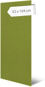 Akustický stěnový panel limetkově zelený filc, materiál rPET-plsť, 52 x 104 cm / stěnový obklad Modular Wall 136743 AS Création