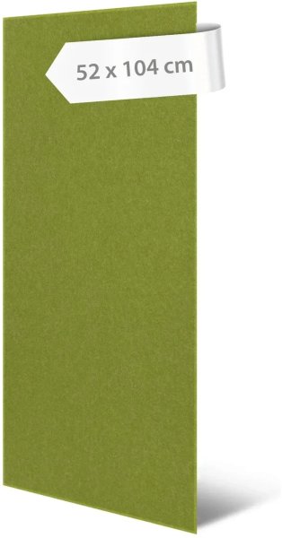 Akustický stěnový panel limetkově zelený filc, materiál rPET-plsť, 52 x 104 cm / stěnový obklad Modular Wall 136743 AS Création