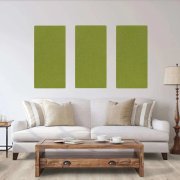 Akustický stěnový panel filc ve svěží limetkové barvě, materiál rPET-plsť, rozměr 104 x 52 cm z kolekce Modular Wall A.S. Création - DD136743