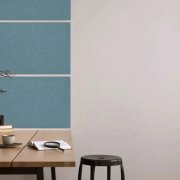 Akustický stěnový panel filc ve modré barvě, materiál rPET-plsť, rozměr 104 x 52 cm z kolekce Modular Wall A.S. Création - DD136744