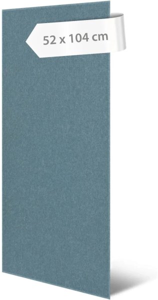 Akustický stěnový panel modrý filc, materiál rPET-plsť, 52 x 104 cm / stěnový obklad Modular Wall 136744 AS Création