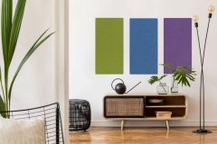 Akustický stěnový panel filc ve oceánově modré barvě, materiál rPET-plsť, rozměr 104 x 52 cm z kolekce Modular Wall A.S. Création - DD136745
