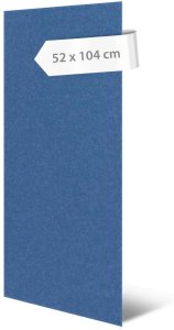 Akustický stěnový panel oceánově modrý filc, materiál rPET-plsť, 52 x 104 cm / stěnový obklad Modular Wall 136745 AS Création