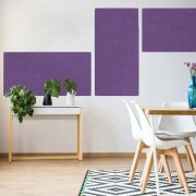 Akustický stěnový panel filc ve švestkově fialové barvě, materiál rPET-plsť, rozměr 104 x 52 cm z kolekce Modular Wall A.S. Création - DD136746