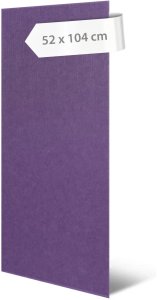 Akustický stěnový panel švestkově fialový filc, materiál rPET-plsť, 52 x 104 cm / stěnový obklad Modular Wall 136746 AS Création