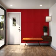Akustický stěnový panel filc v třešňově červené barvě, materiál rPET-plsť, rozměr 104 x 52 cm z kolekce Modular Wall A.S. Création - DD136747