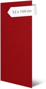 Akustický stěnový panel třešňově červený filc, materiál rPET-plsť, 52 x 104 cm / stěnový obklad Modular Wall 136747 AS Création