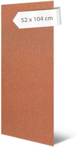 Akustický stěnový panel korálově broskvový filc, materiál rPET-plsť, 52 x 104 cm / stěnový obklad Modular Wall 136748 AS Création