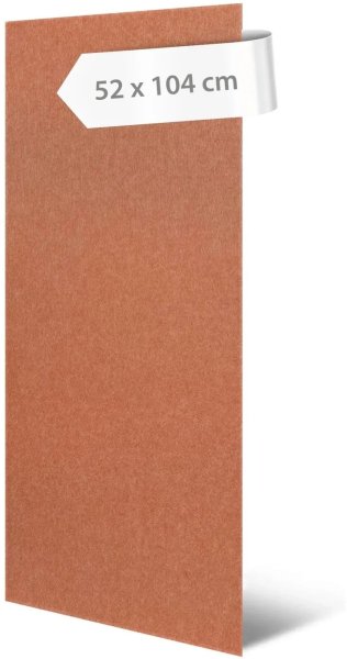 Akustický panel filc v korálově broskvové barvě, materiál rPET-plsť, 52 x 104 cm / stěnový obklad Modular Wall 136748 AS Création