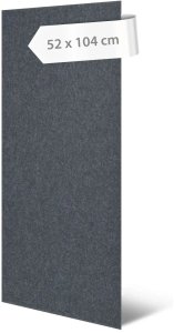 Akustický panel filc v temně šedé barvě, materiál rPET-plsť, 52 x 104 cm / stěnový obklad Urban Grey Modular Wall 136749 AS Création