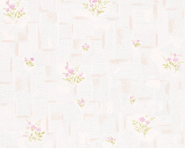 Papírová tapeta růžové kytičky 7814-13 / Tapety na zeď 781413 Essentials AS (0,53 x 10,05 m) A.S.Création