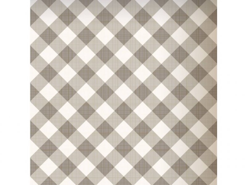 Korková podložka na stůl KP101 hnědo-bílé káro / Korkové podložky, prostírání (25 x 25 cm) HCS deco