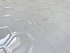 3D samolepící mozaika bílá, hexagon