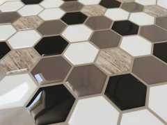 3D samolepící mozaika hnědá