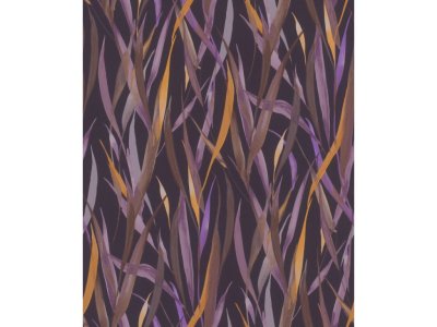 Vliesová tapeta fialová, rákosové listy 330243 / Tapety na zeď Paraiso (0,53 x 10,05 m) Rasch
