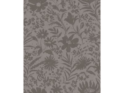 Vliesová tapeta šedá - květy, listy 330441 / Tapety na zeď Paraiso (0,53 x 10,05 m) Rasch