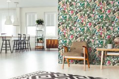 Vliesová tapeta barevné květy 0,53 x 10,05 m / Tapety na zeď Mona 81686 Marburg