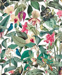 Vliesová tapeta barevné květy 0,53 x 10,05 m / Tapety na zeď Mona 81686 Marburg