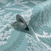 Vliesová tapet, zelená, mořský motiv 0,53 x 10,05 m / Tapety na zeď Mona 81688 Marburg