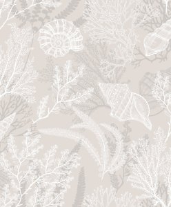 Vliesová tapeta, béžová, mořský motiv 0,53 x 10,05 m / Tapety na zeď Mona 81690 Marburg